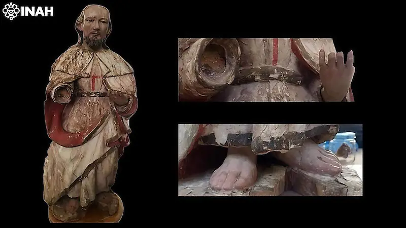 INAH entrega esculturas barrocas restauradas en Zacatecas